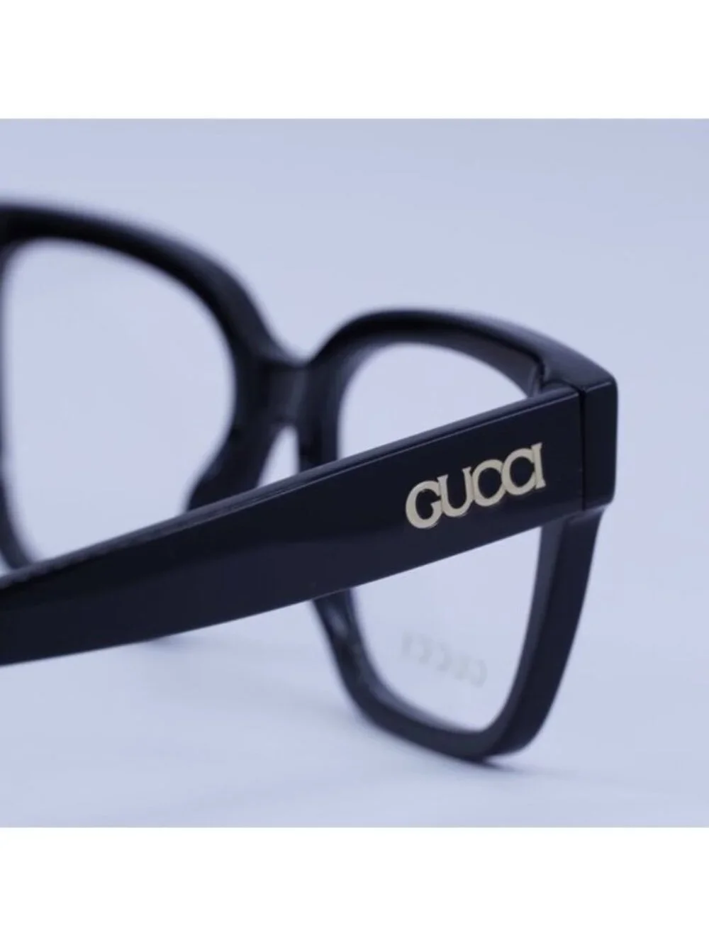 Gucci GG1791O 005 Eyeglasses Shiny Black 53mm Cat Eye Frame